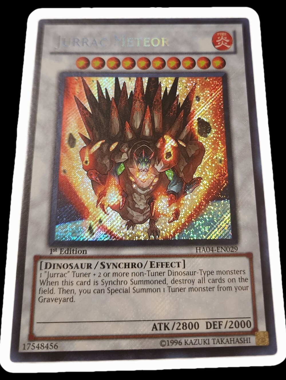 Yugioh- Jurrac Meteor Plus 5 Other Jurrac cards